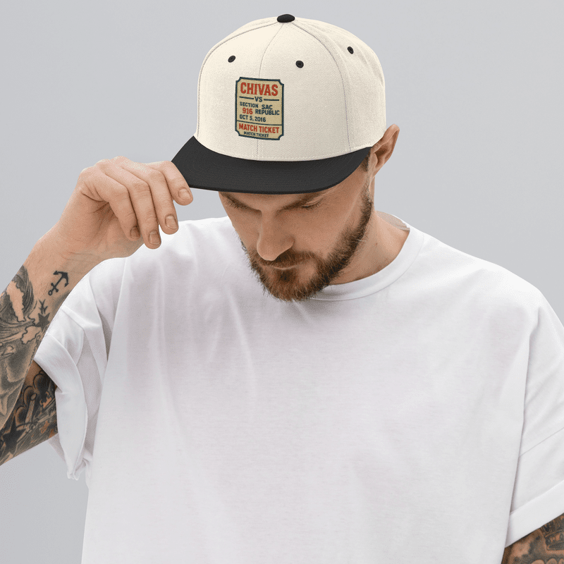 Chivas vs Sac Republic Vintage Ticket Hat – Oct 5, 2016 Limited Edition