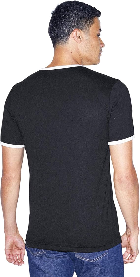 American Apparel 50/50 Henley Ringer V-Neck